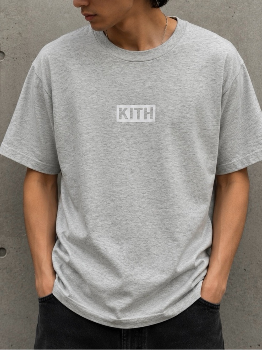 Kith Classic Logo Tee ‘Heather Grey’ Size XS